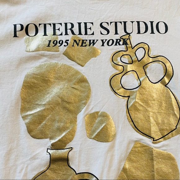 3/$24 Zara White Text Tee - Picture 4 of 6